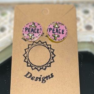 Handmade polymer clay earrings